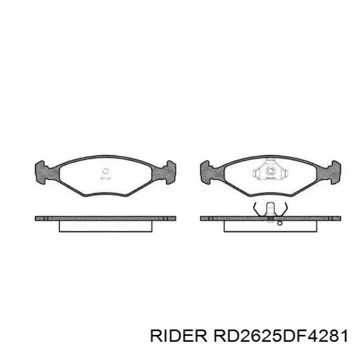 Гальмівні диски RD2625DF4281 Rider
