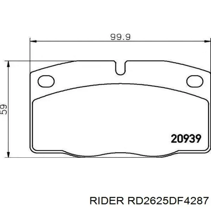 Гальмівні диски RD2625DF4287 Rider