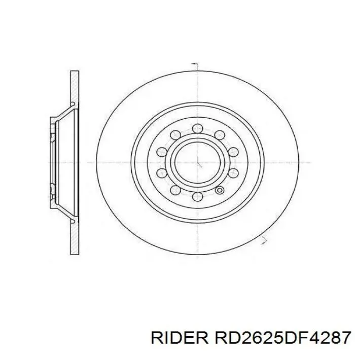 RD2625DF4287 Rider Дискові гальма