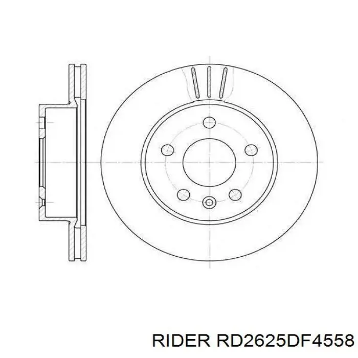Гальмівні диски RD2625DF4558 Rider