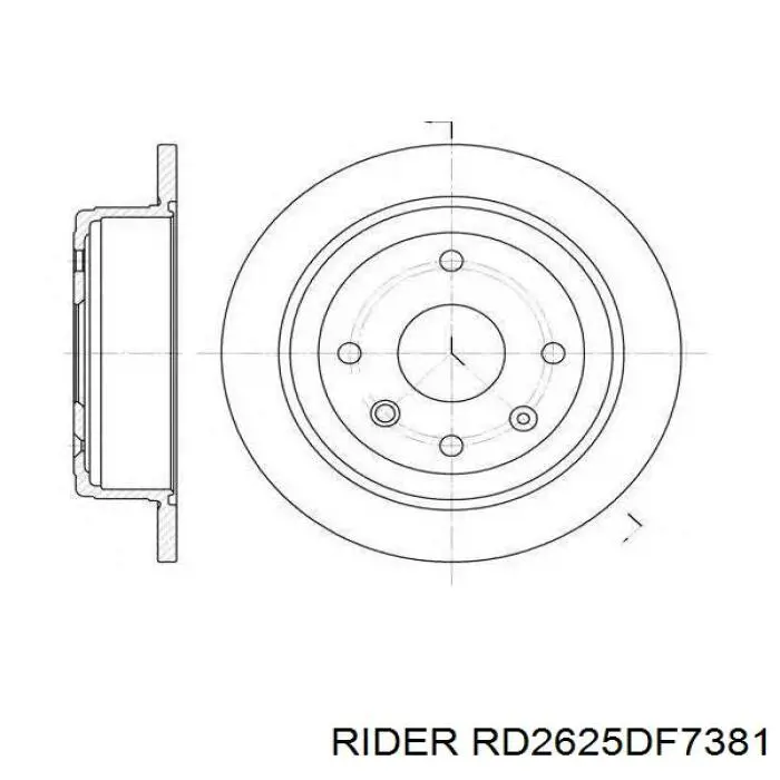 Гальмівні диски RD2625DF7381 Rider