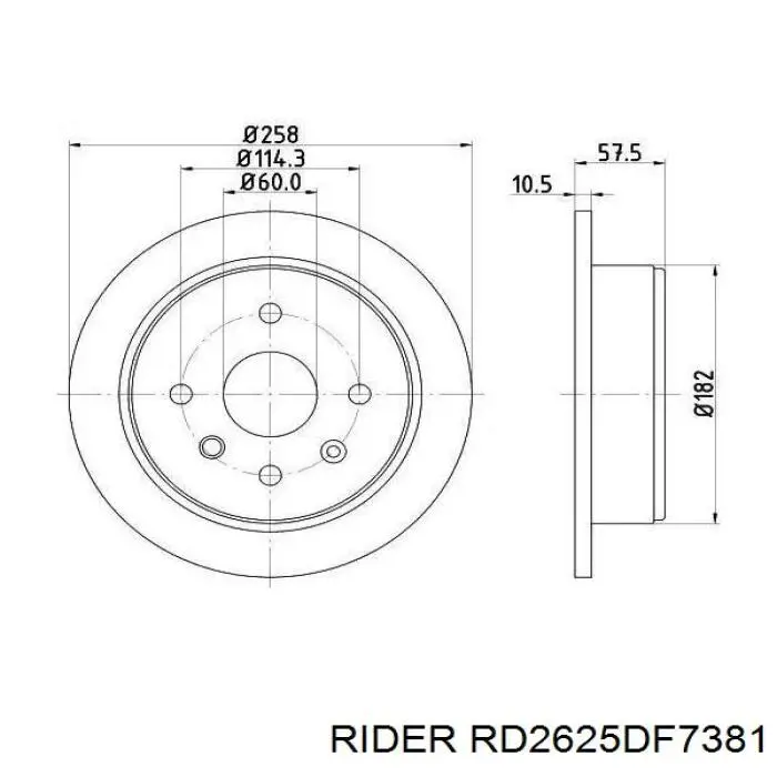 RD2625DF7381 Rider Дискові гальма
