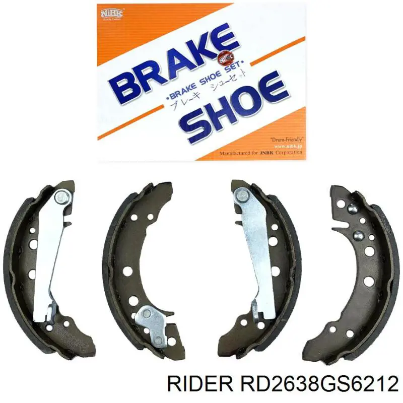 Колодки гальмові задні, барабанні Rider RD2638GS6212 ціна, від 14.69 USD