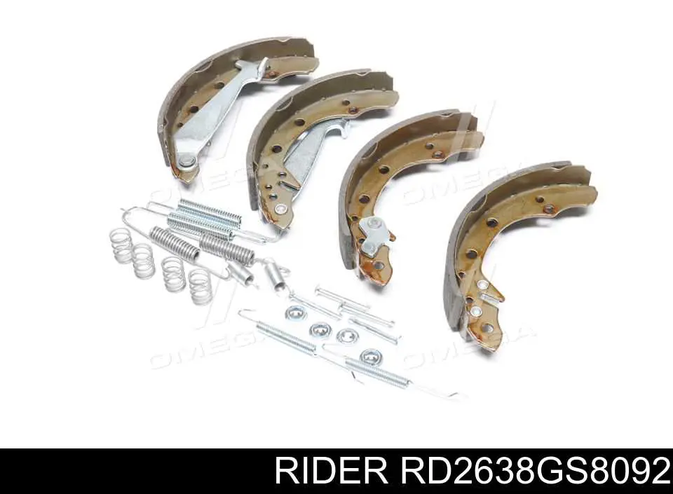 Колодки гальмові задні, барабанні RD2638GS8092 Rider