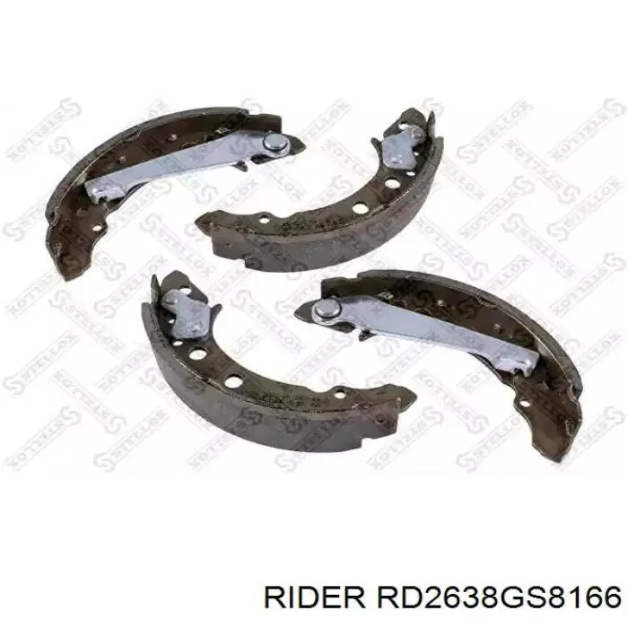 Купити RD2638GS8166 Rider Колодки гальмові задні, барабанні
