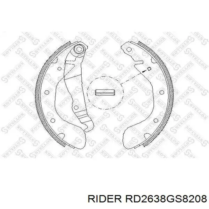 RD2638GS8208 Rider Гальмівні колодки ручника