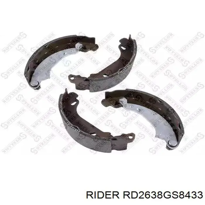 Колодки ручника / стоянкового гальма Rider RD2638GS8433 ціна, від 13.78 USD
