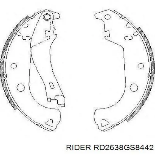 Колодки гальмові задні, барабанні RD2638GS8442 Rider