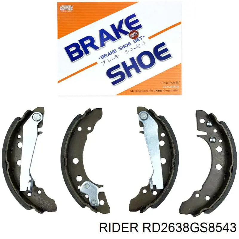 Колодки гальмові задні, барабанні Rider RD2638GS8543 ціна, від 9.80 USD