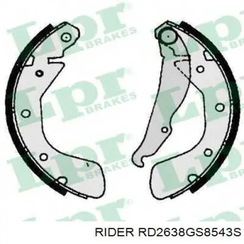 Колодки гальмові задні, барабанні RD2638GS8543S Rider