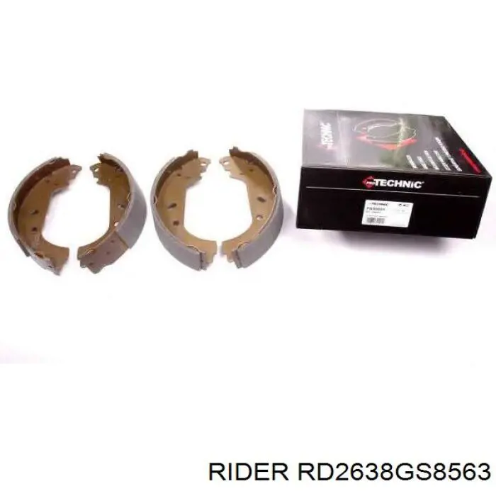 Колодки гальмові задні, барабанні RD2638GS8563 Rider
