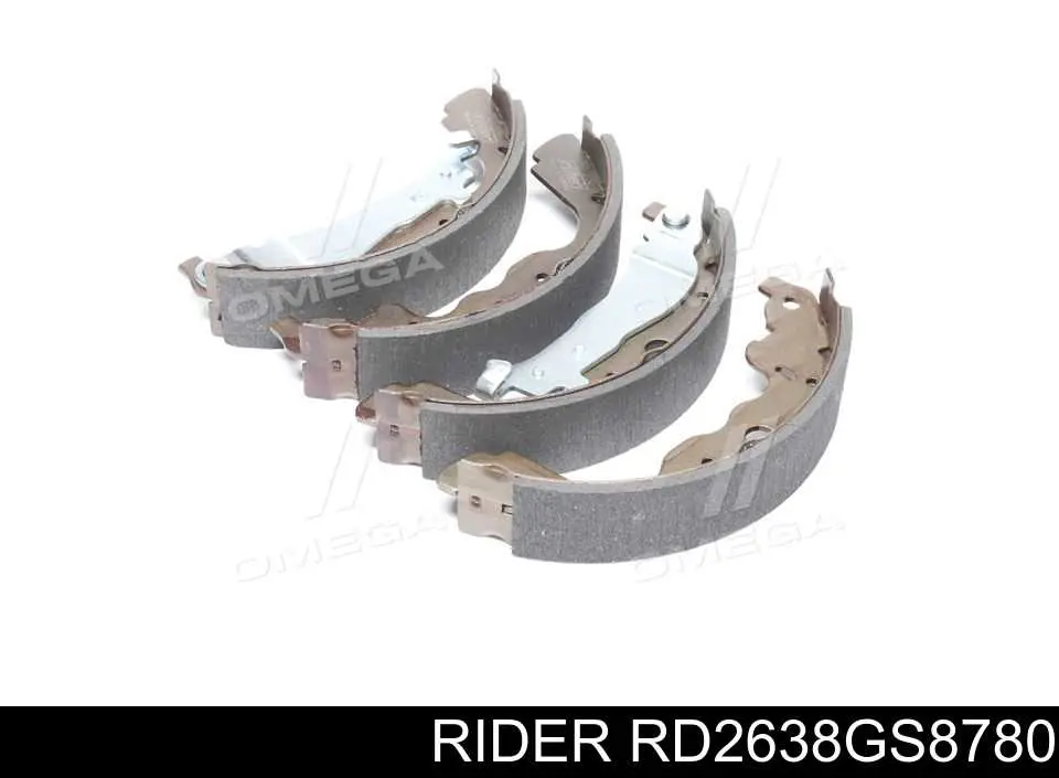 RD2638GS8780 Rider Колодки гальмівні задні, барабанні