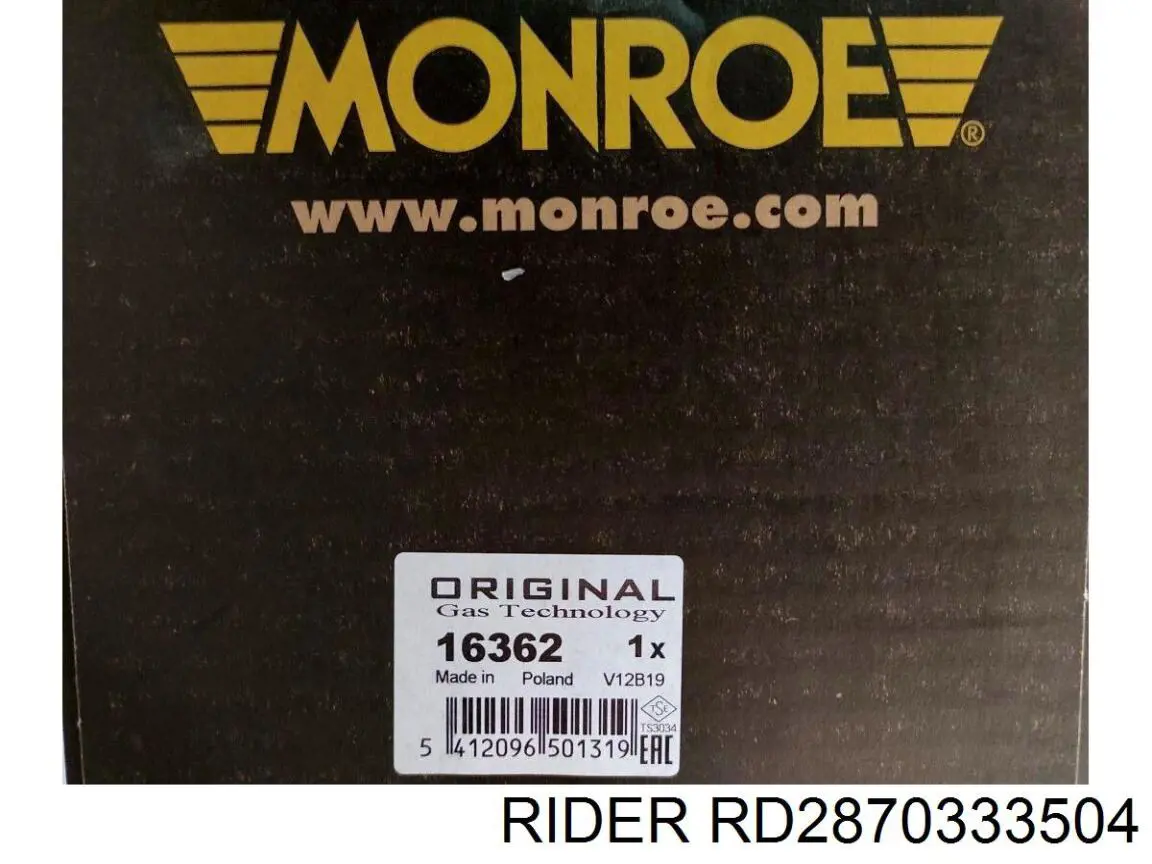 Амортизатор задній, правий RD2870333504 Rider
