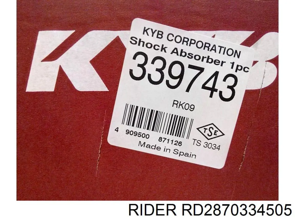 Купити RD2870334505 Rider Амортизатор задній, лівий