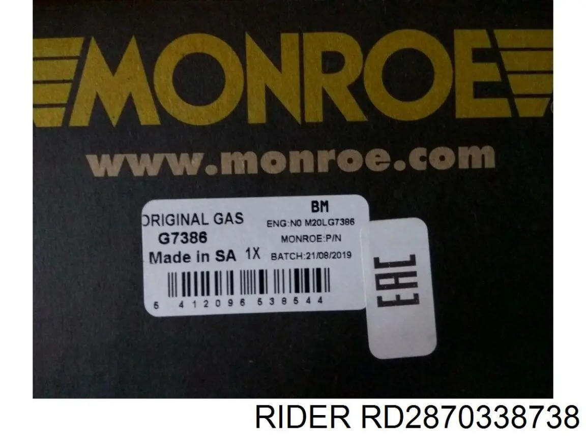 Амортизатор задній Rider RD2870338738 ціна, від 38.68 USD