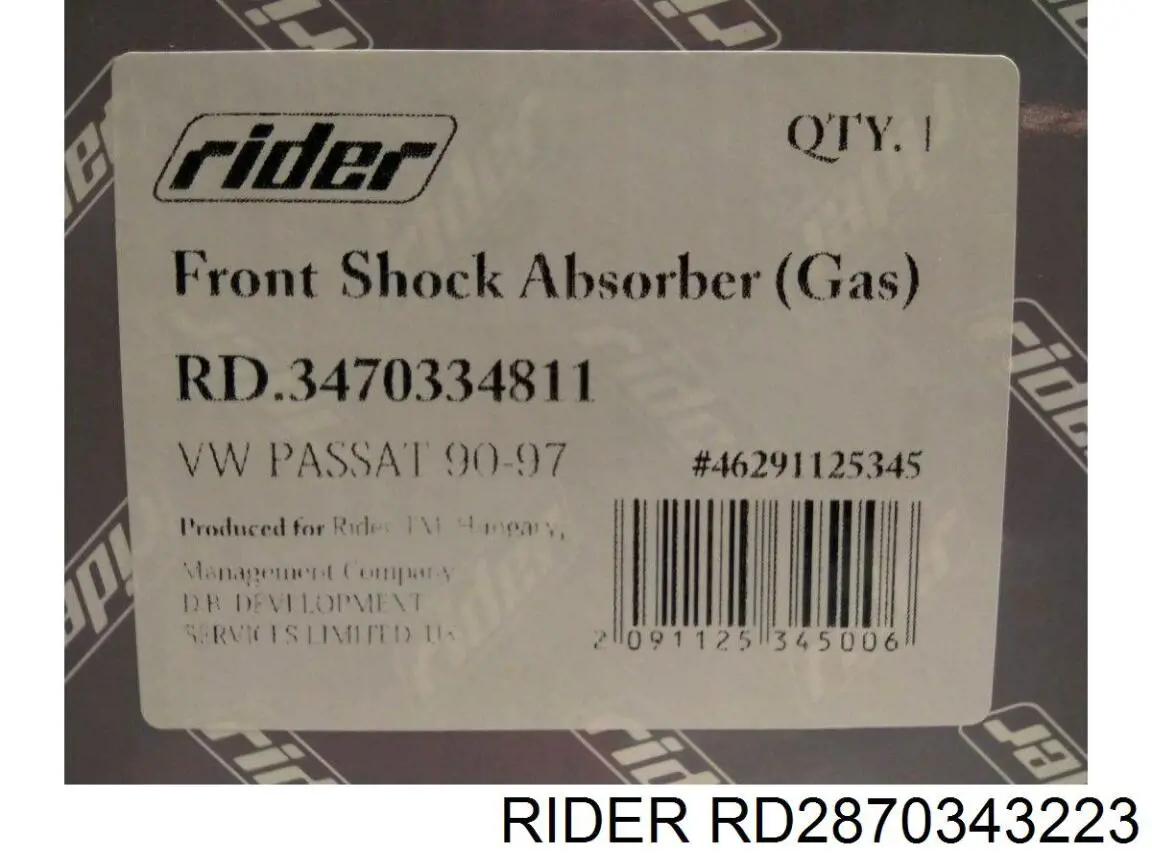 Купити RD2870343223 Rider Стійка амортизатора задня