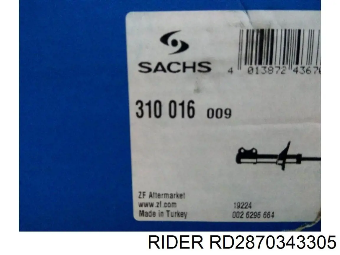 Задній амортизатор Rider RD2870343305