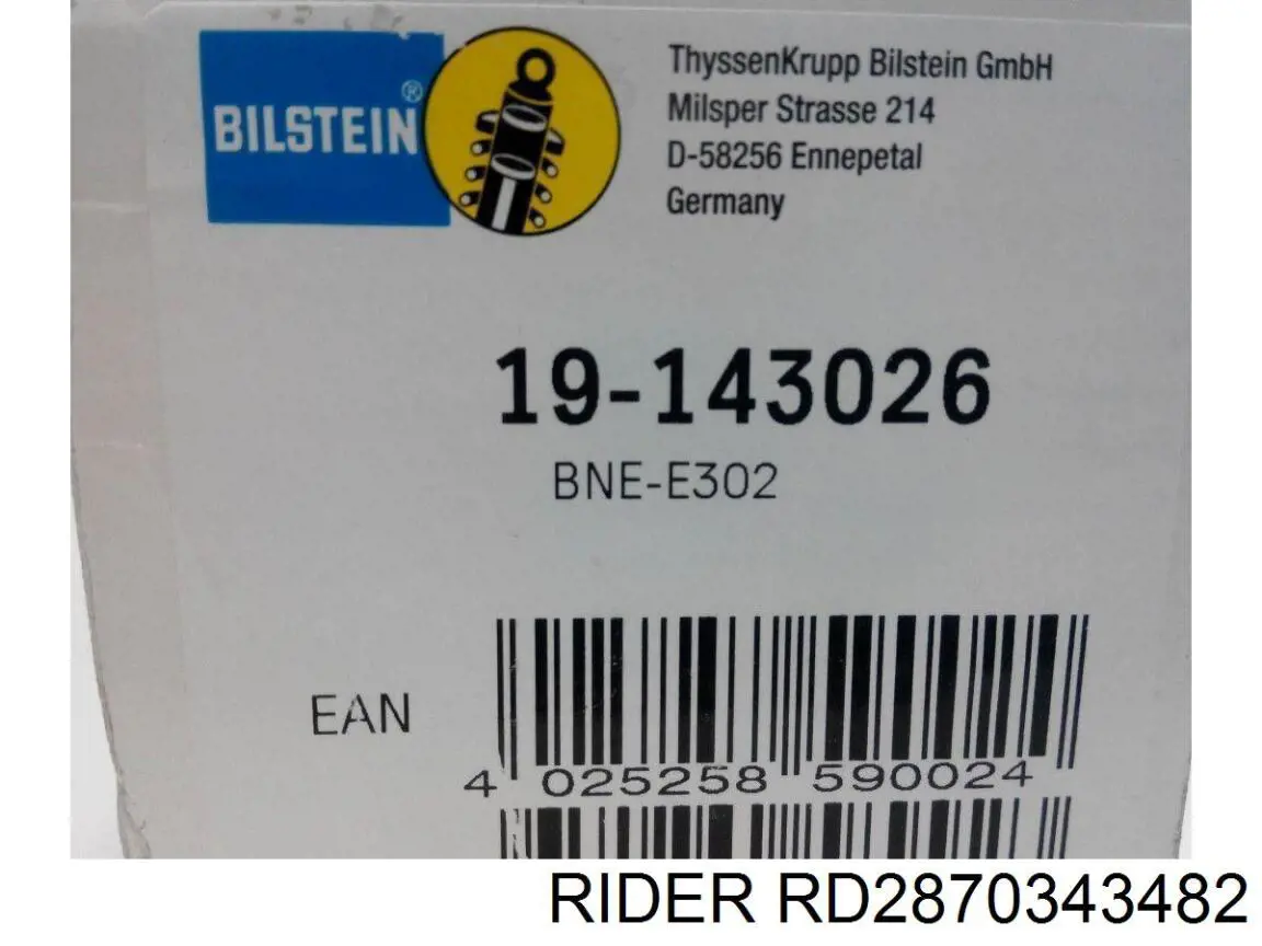 Амортизатор задній Rider RD2870343482 ціна, від 34.41 USD