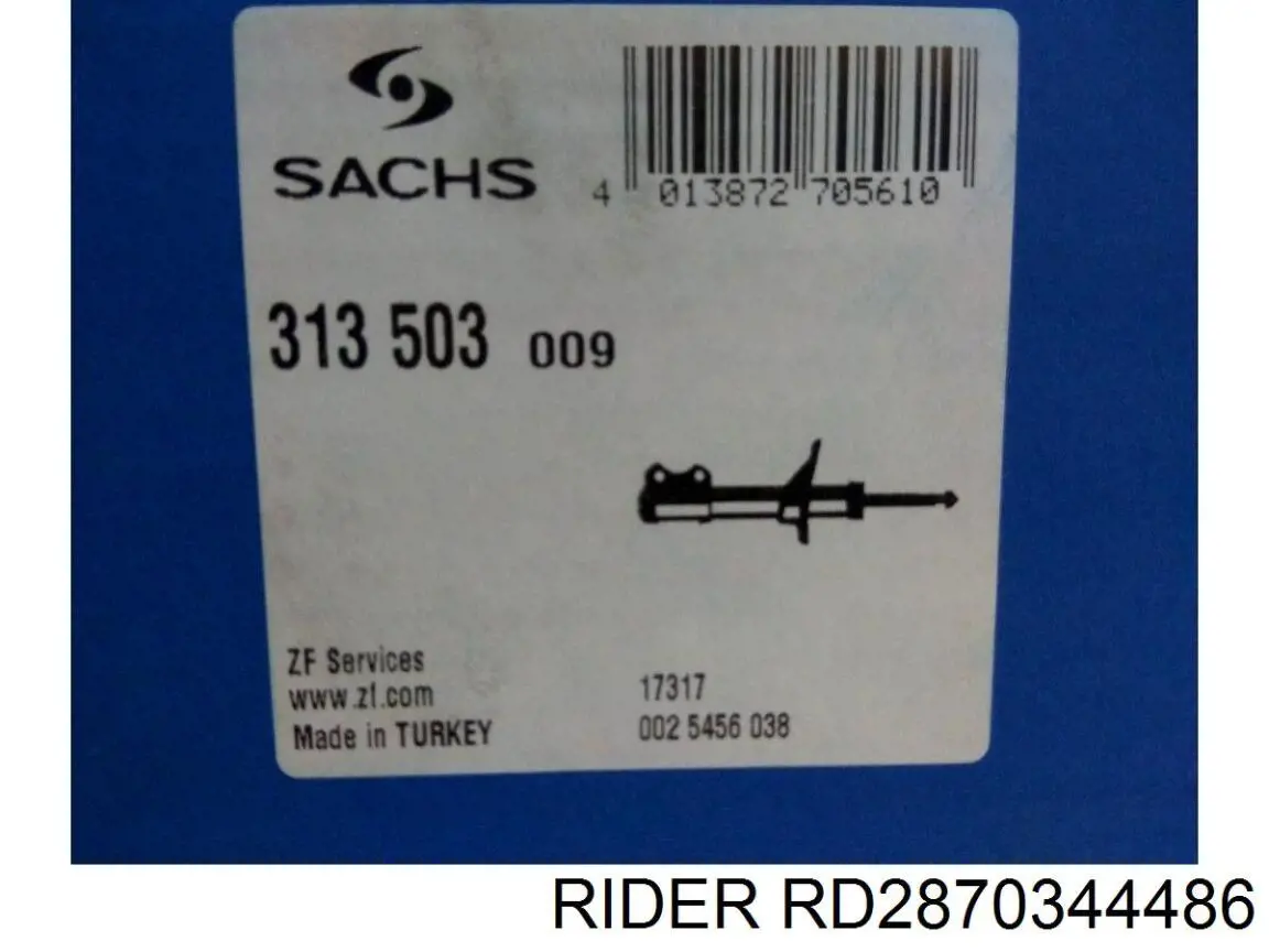 Амортизатор задній Rider RD2870344486 ціна, від 26.09 USD