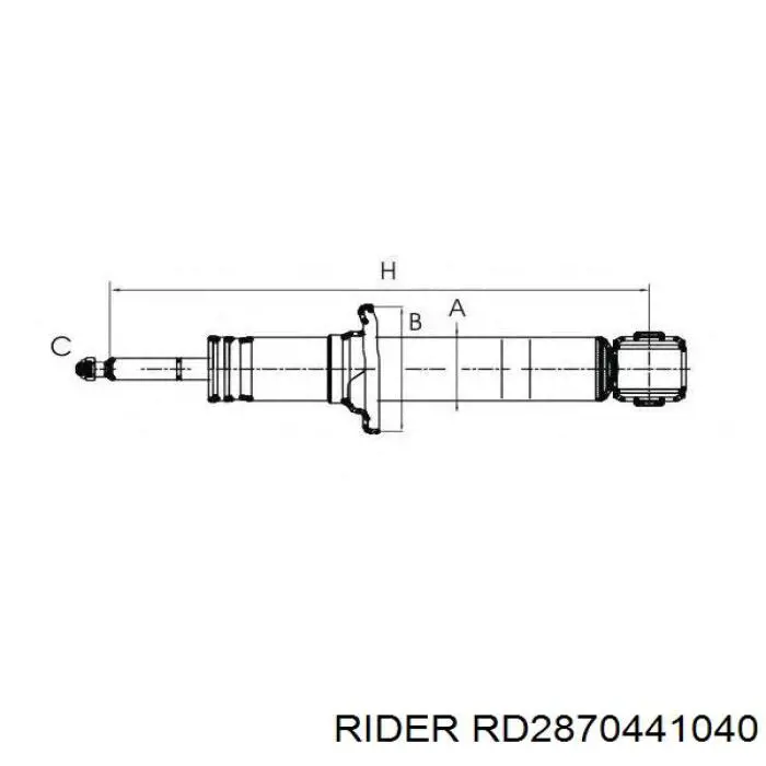 Амортизатор задній Rider RD2870441040 ціна, від 25.60 USD