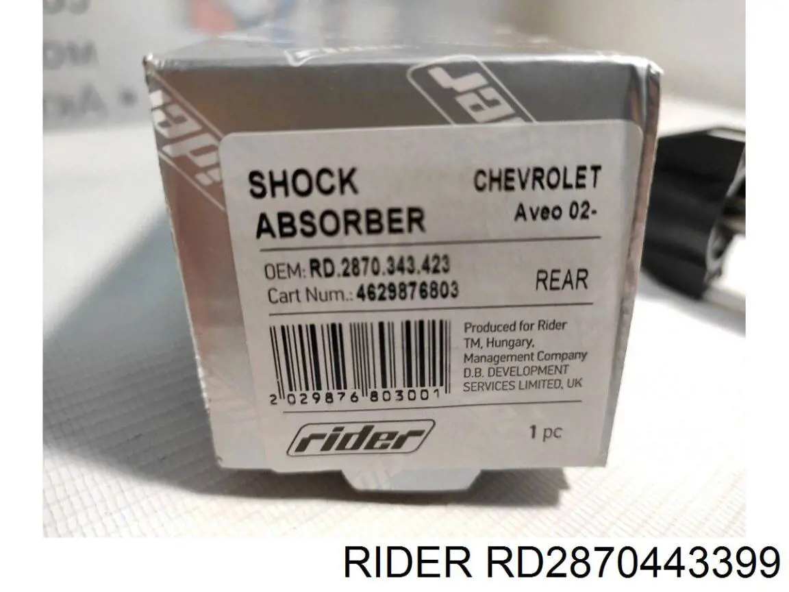 Амортизатор задній Rider RD2870443399 ціна, від 21.94 USD