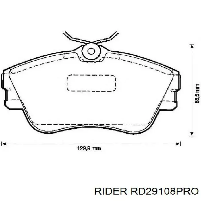 Колодки гальмівні передні, дискові RD29108PRO Rider