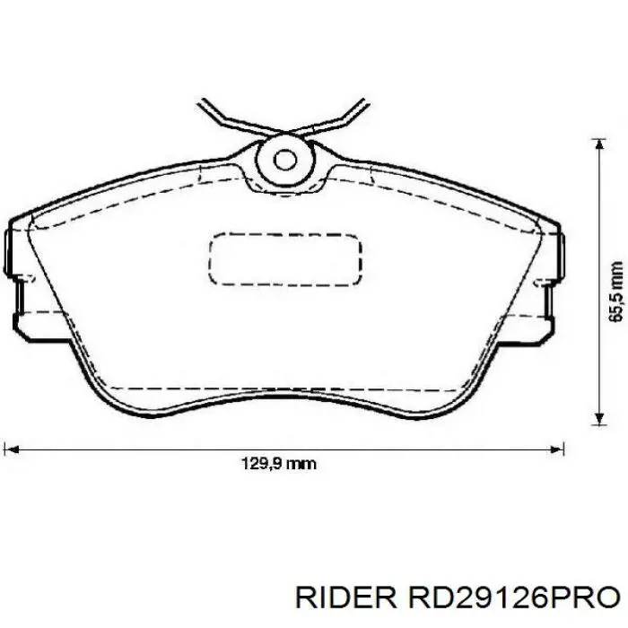 Гальмівні колодки Rider RD29126PRO ціна, від 61.00 USD