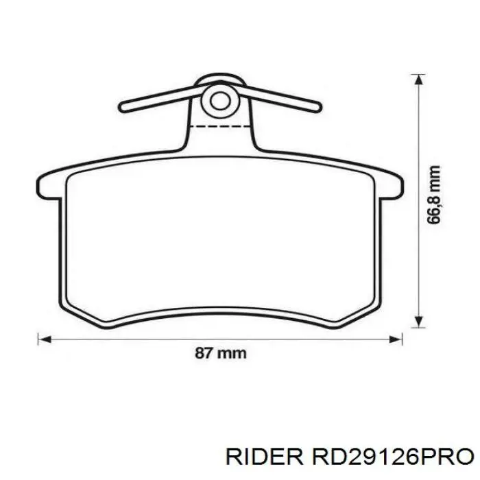 Колодки гальмівні передні, дискові RD29126PRO Rider