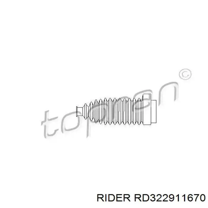 RD322911670 Rider Зовнішній наконечник рульової тяги