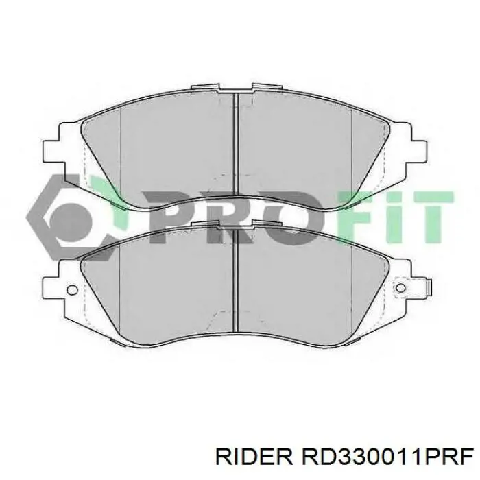 Колодки гальмівні передні, дискові RD330011PRF Rider