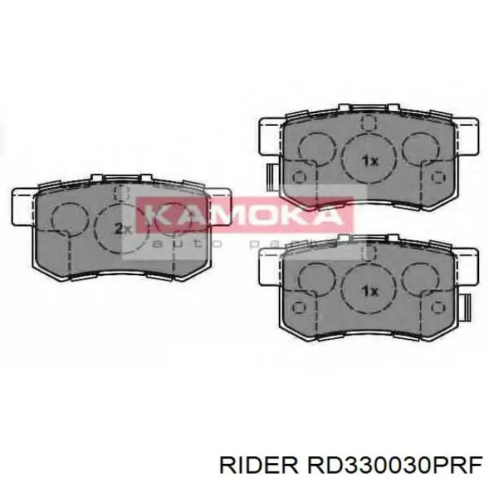 RD330030PRF Rider Колодки гальмівні задні, дискові