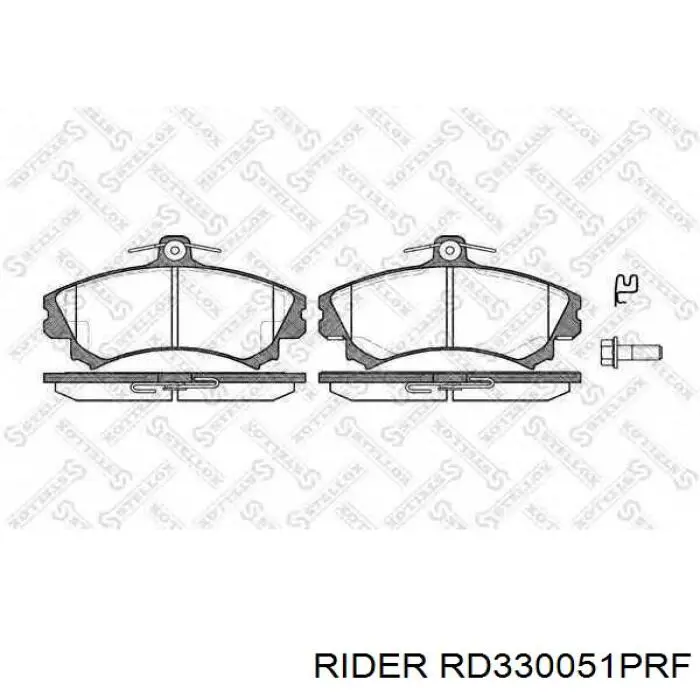 Колодки гальмівні передні, дискові RD330051PRF Rider