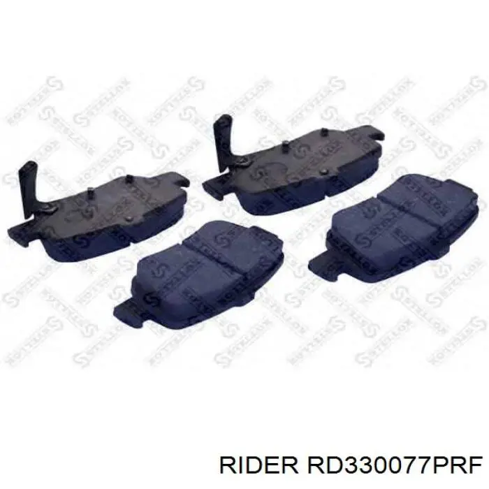RD330077PRF Rider колодки гальмові задні, дискові