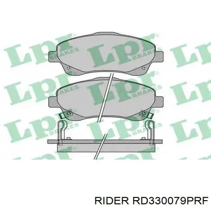 Колодки гальмівні передні, дискові RD330079PRF Rider