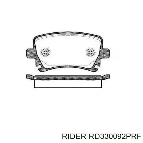 Задні гальмівні колодки RD330092PRF Rider