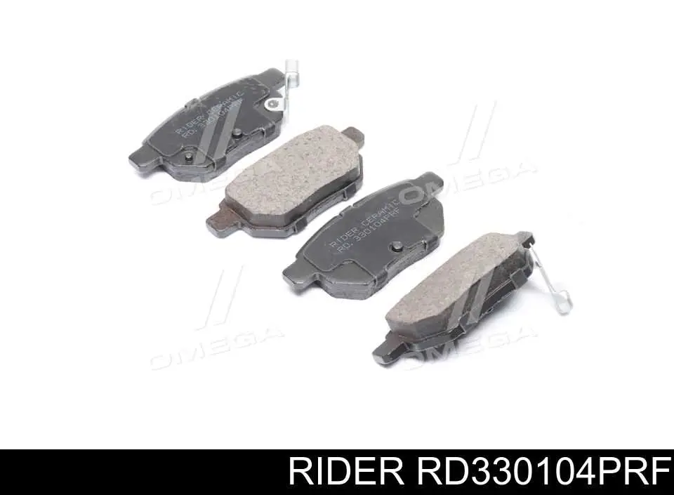 RD330104PRF Rider Колодки гальмівні задні, дискові