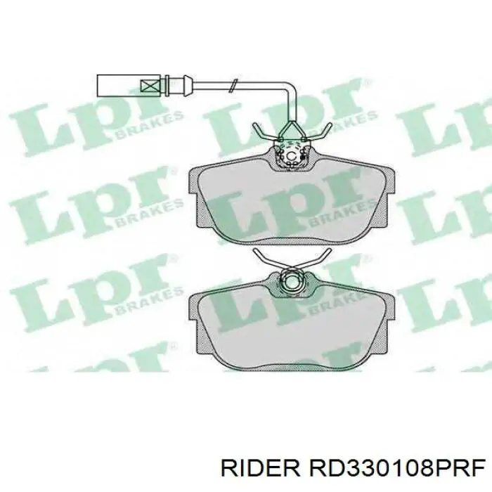 Задні гальмівні колодки Rider RD330108PRF ціна, від 17.72 USD