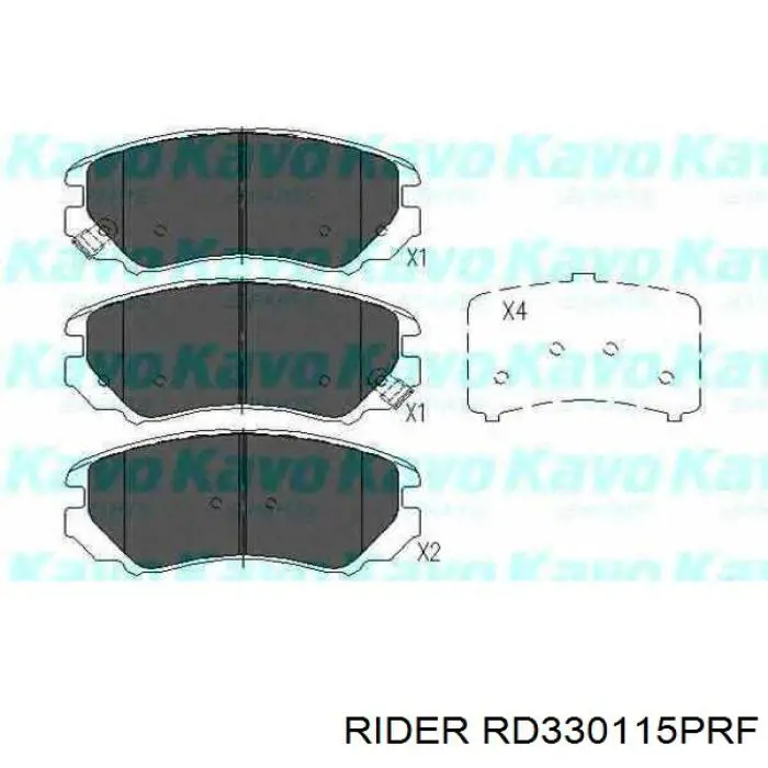 Купити RD330115PRF Rider Колодки гальмівні передні, дискові