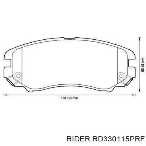 RD330115PRF Rider Передні гальмівні колодки