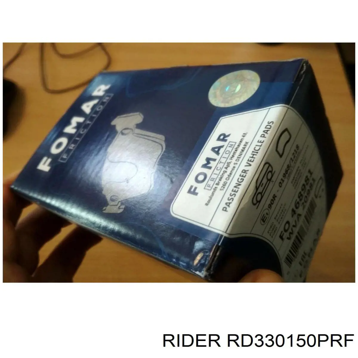 Задні гальмівні колодки RD330150PRF Rider