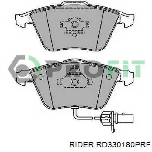 Гальмівні колодки Rider RD330180PRF ціна, від 28.93 USD
