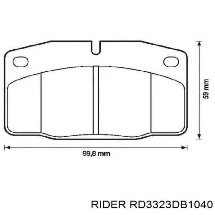 Купити RD3323DB1040 Rider Колодки гальмівні передні, дискові