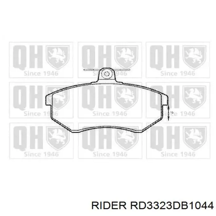 RD3323DB1044 Rider Передні гальмівні колодки