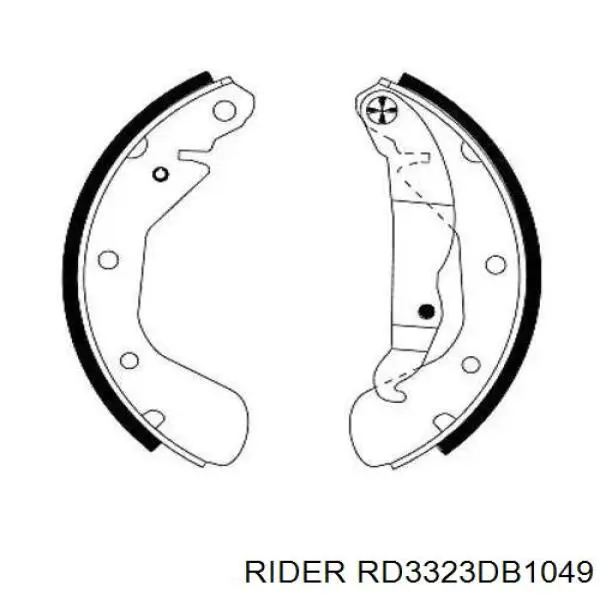 Передні тормозні колодки RD3323DB1049 Rider