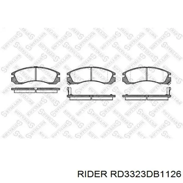 Купити RD3323DB1126 Rider Колодки гальмівні передні, дискові