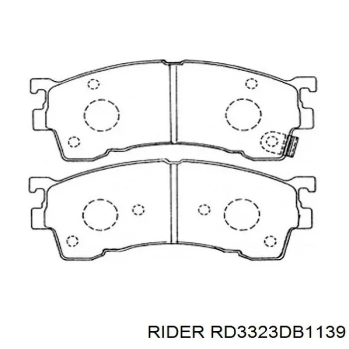RD3323DB1139 Rider Передні гальмівні колодки