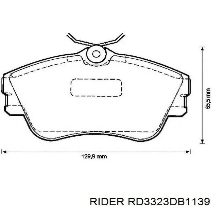 Купити RD3323DB1139 Rider Колодки гальмівні передні, дискові