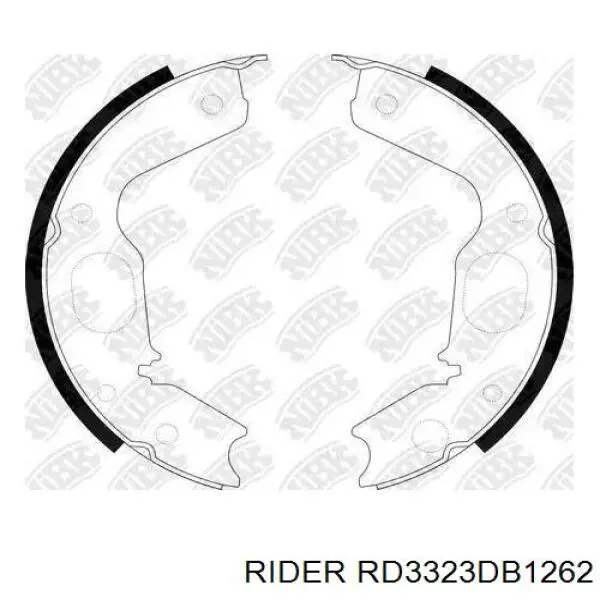 Задні гальмівні колодки RD3323DB1262 Rider