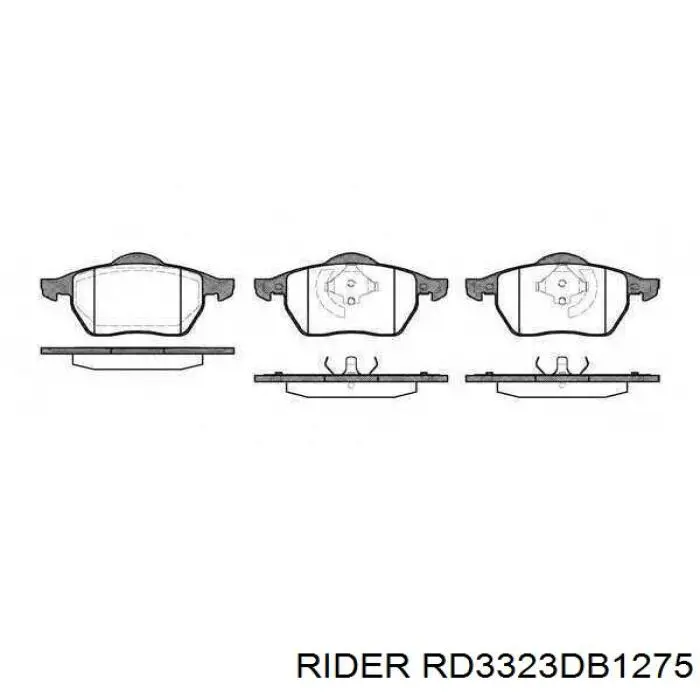 Купити RD3323DB1275 Rider Колодки гальмівні передні, дискові