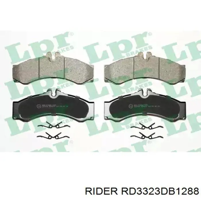 Передні тормозні колодки RD3323DB1288 Rider